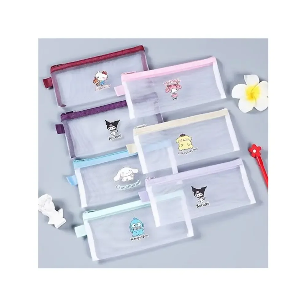 #MEL-1176 My Melody Mesh Pencil Bag